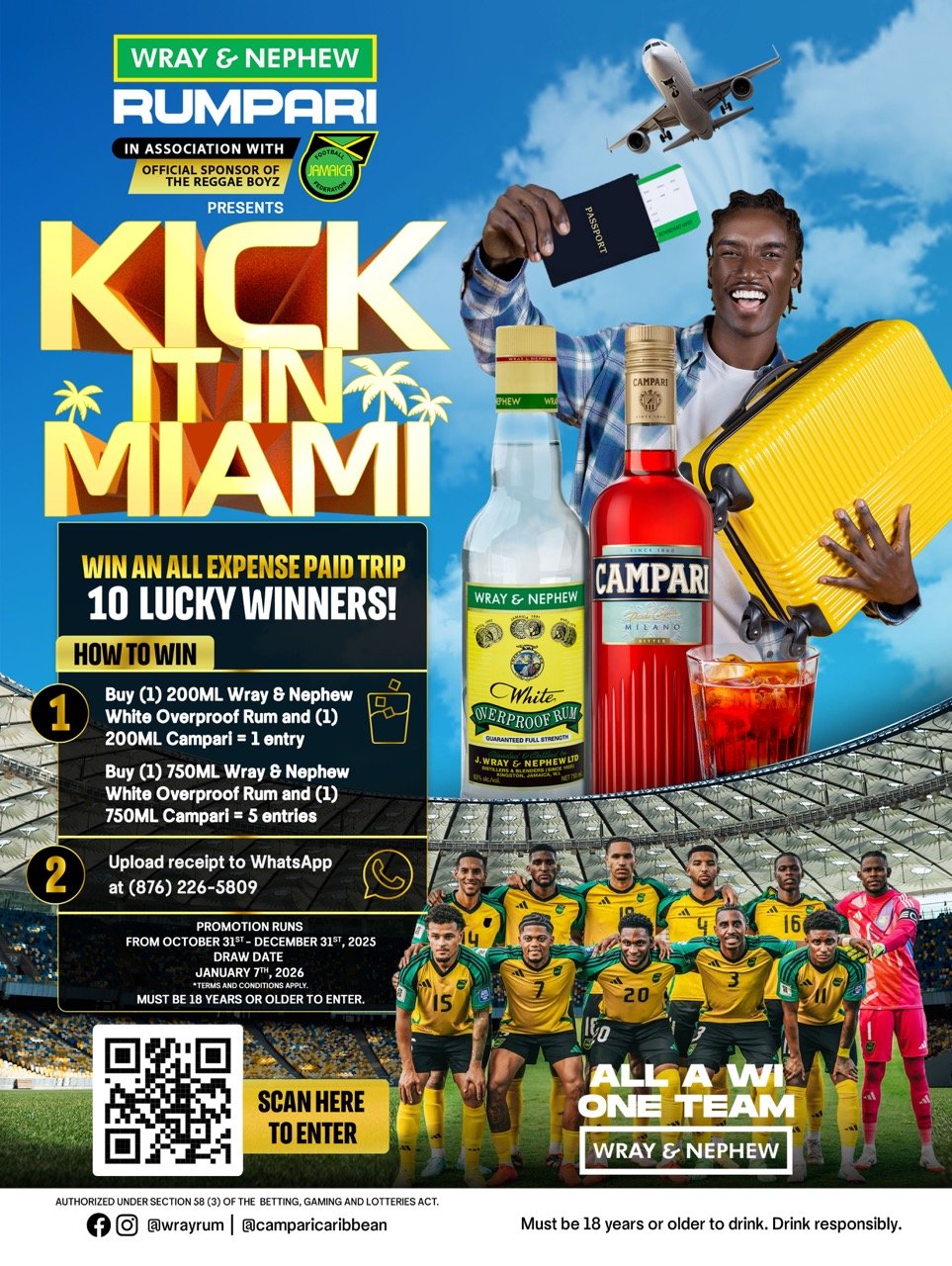 Rumpari Kick it in Miami 2026 Promotion Flyer - Win a trip to Miami